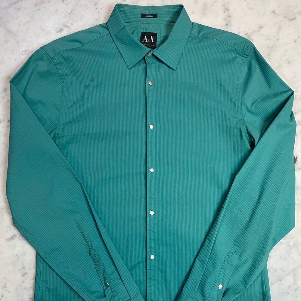 Armani Exchange Snap Button Down​